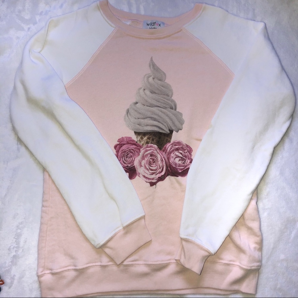 Wildfox Kids Ice Cream Sweatshirt Sz 12